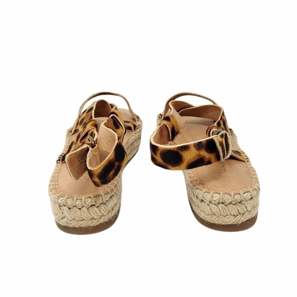 MADEWELL Malia Espadrille Sandal in Leopard Calf